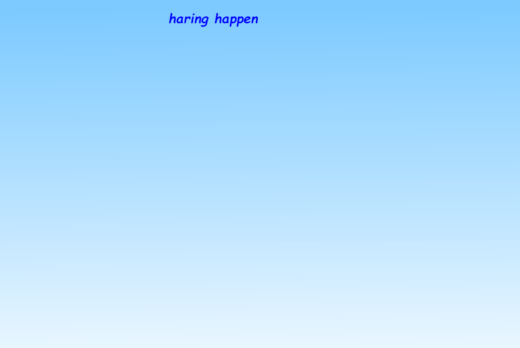 haring happen